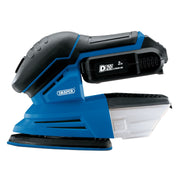 Draper D20 20V Tri-Base Detail Sander, 1 x 2.0Ah Battery, 1 x Charger 00608 Draper - Dynamic Drive