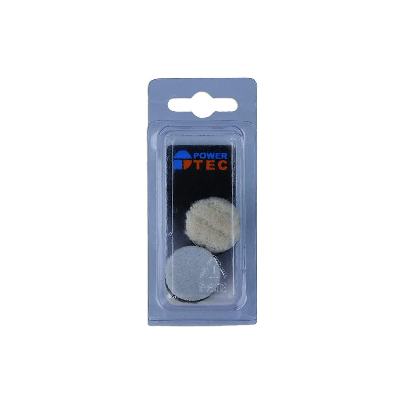 Power-Tec Wool Polishing Pad Set 2pc 92565 Power-Tec - Dynamic Drive