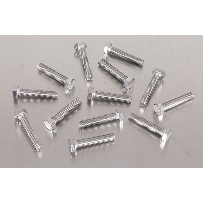 Sealey Stainless Steel Set Screw - M8 x 1.25 Pitch, DIN 933 - Pack of 50 S840S Sealey - Dynamic Drive