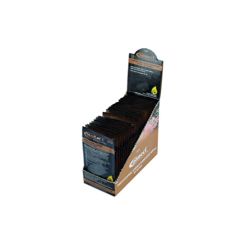 Connect Professional Garage Workshop Wipes - Display Box 30pc 35362 Tool Connection - Dynamic Drive