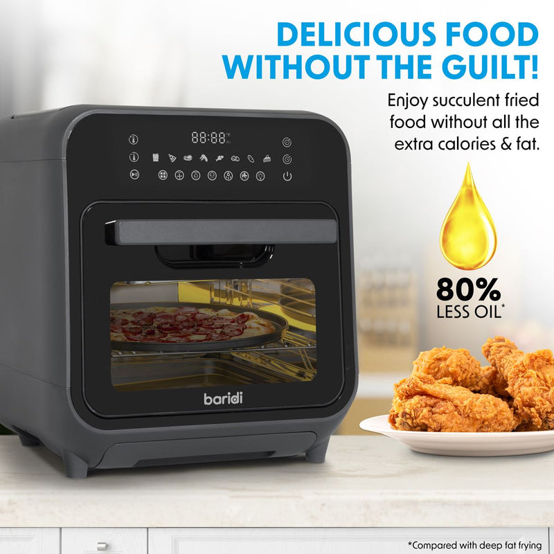 Baridi Steam Air Fryer Oven 15L Capacity DH171 Baridi - Dynamic Drive