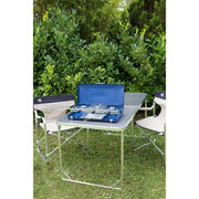 Campingaz Camping Chef Stove Folding Double Burner With Grill Campingaz  - Dynamic Drive