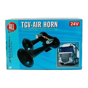 TGV Air Horn Truck 24V Lorry Tractor Train Van All Ride Twin Black All Ride  - Dynamic Drive