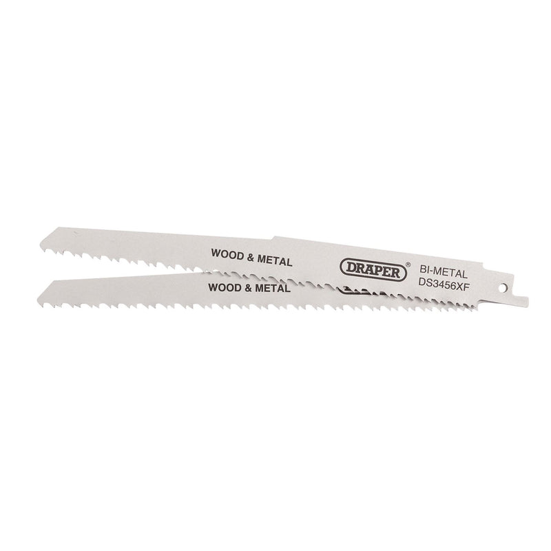 Draper Bi-metal Reciprocating Saw Blades for Multi-Purpose Cutting, 200mm, 6-12t Draper - Dynamic Drive