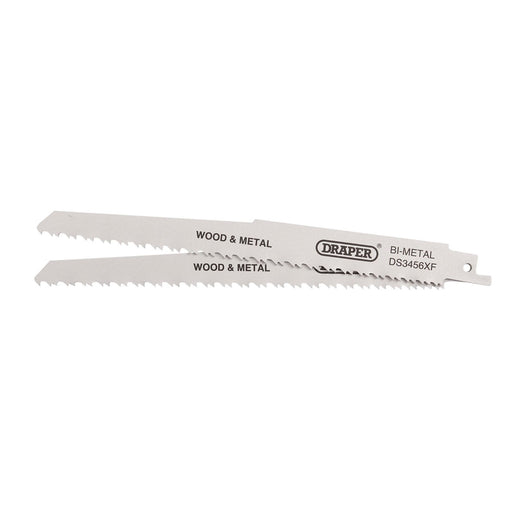 Draper Bi-metal Reciprocating Saw Blades for Multi-Purpose Cutting, 200mm, 6-12t Draper - Dynamic Drive
