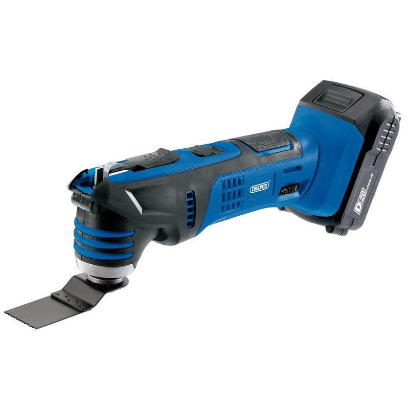 Draper D20 20V Oscillating Multi-Tool, 1 x 2.0Ah Battery, 1 x Charger (9 Piece) Draper - Dynamic Drive