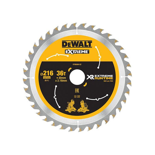 Dewalt Power Tools XR FlexVolt Circular Saw Blade 216 x 30mm x 36T DeWALT Power Tools - Dynamic Drive