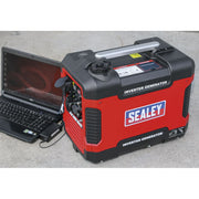 Sealey Inverter Generator 2000W 230V 4-Stroke Engine G2000I Sealey - Dynamic Drive
