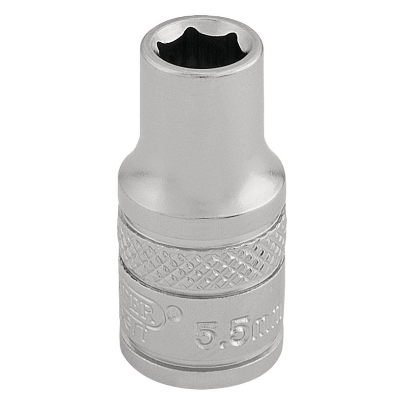 Draper Socket, 1/4" Sq. Dr., 5.5mm 16509 Draper - Dynamic Drive