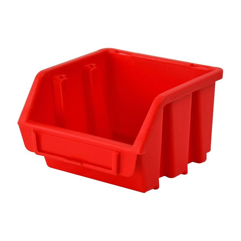 Faithfull Interlocking Storage Bin Size1 Red 116 x 112 x 75mm Faithfull - Dynamic Drive