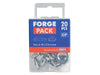 Forgefix Domed Cover Cap Chrome No. 6-8 Forge Pack 20 ForgeFix - Dynamic Drive