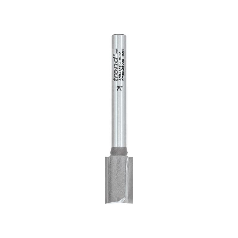 Trend 3/8L x 1/4 TCT Two Flute Hinge Jig Cutter 12.0 x 19mm Trend - Dynamic Drive