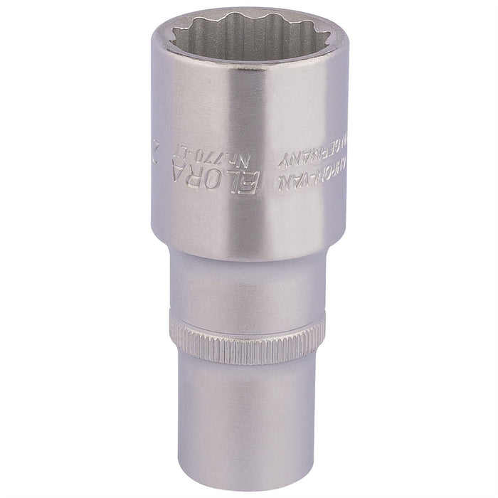 Draper Elora Deep Bi-Hexagon Socket, 1/2" Sq. Dr., 24mm 11937 Draper - Dynamic Drive