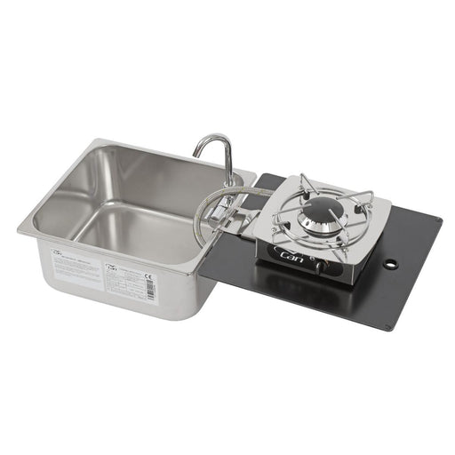 CAN Foldy Hob & Sink Unit with Glass Lid 350 x 320mm (1 Burner / Manual Ignition) CAN - Dynamic Drive