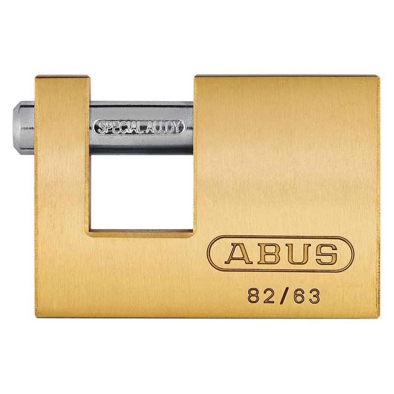 Abus Mechanical 82/63mm Monoblock Brass Shutter Padlock Carded ABUS Mechanical - Dynamic Drive