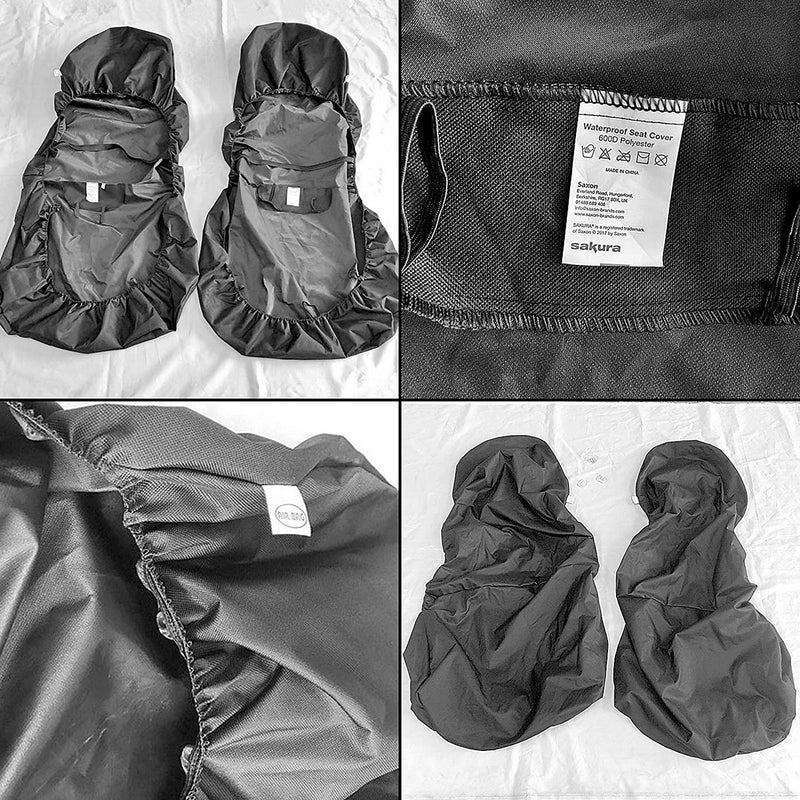 Car Seat Protector Front Set Cover Non-slip Waterproof Universal Fit Airbag Van Sakura  - Dynamic Drive