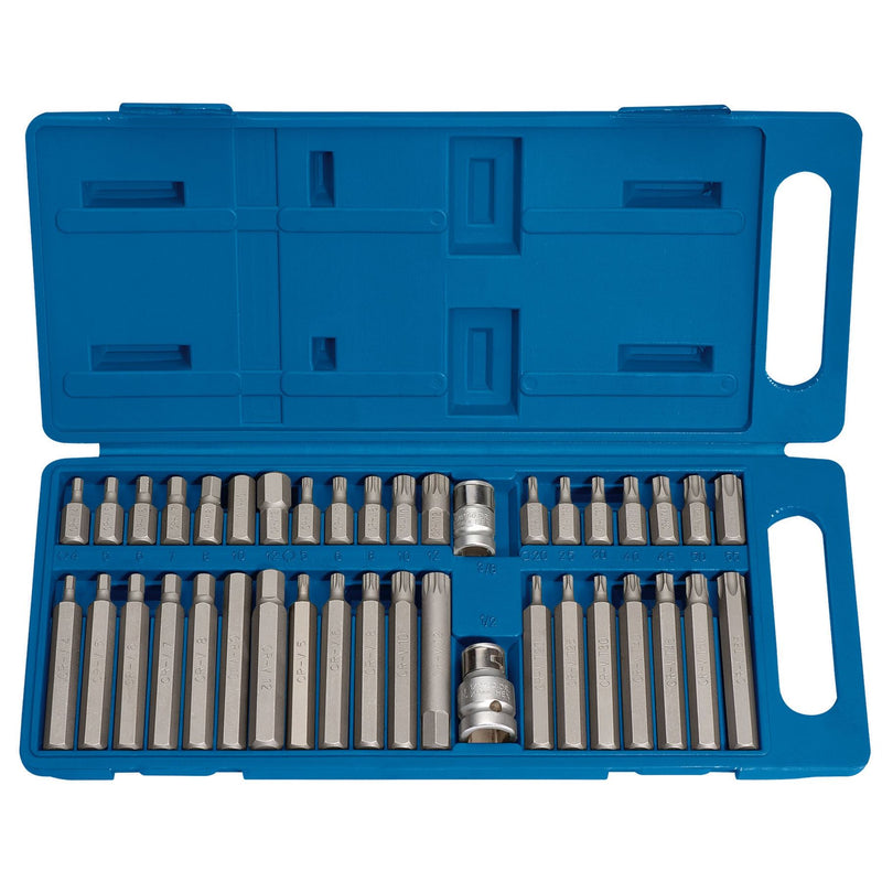 Draper TX-STAR Hex. & Spline Mechanic's Bit Set, 3/8, 1/2" Sq. Dr. (40 Piece) Draper - Dynamic Drive