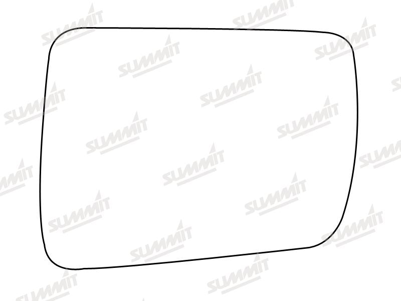 Summit Stick-On Standard Mirror Glass fits Chrysler Cherokee LHS Summit - Dynamic Drive