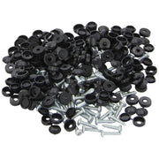 Connect 31540 Number Plate Self-Tappers No.8 x 3/4in. Black 100pc Connect - Dynamic Drive