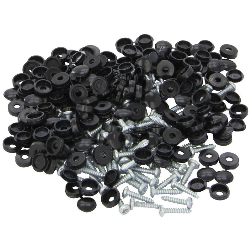 Connect 31540 Number Plate Self-Tappers No.8 x 3/4in. Black 100pc Connect - Dynamic Drive