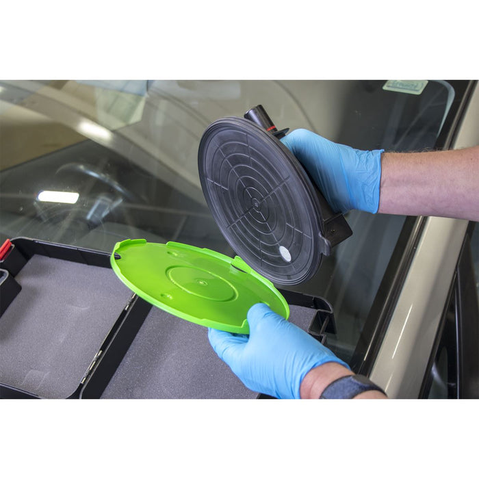 Sealey Heavy Lift Suction Cup with Vacuum Grip Indicator Sealey  - Dynamic Drive