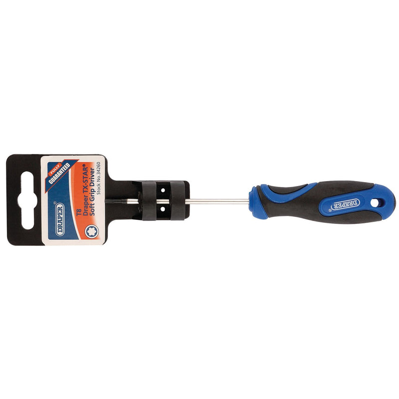 Draper TX-STAR Soft Grip Screwdriver, T8 34260 Draper - Dynamic Drive