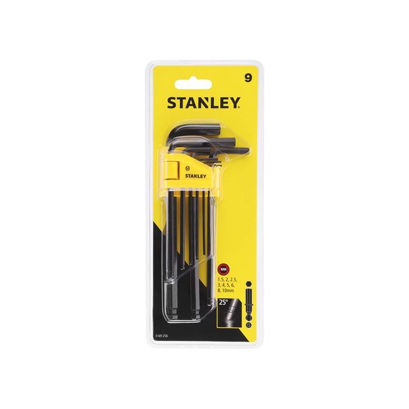 Stanley® Hand Tools Metric Ball End Hexagon Key Set, 9 Piece STANLEY® Hand Tools - Dynamic Drive