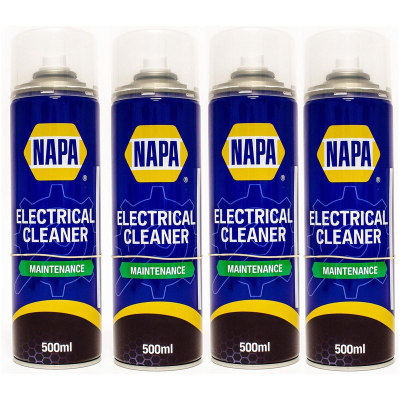 4x NAPA Electrical Contact Cleaner Switch Circuit Dirt Spray Cleaner 500ml NAPA - Dynamic Drive