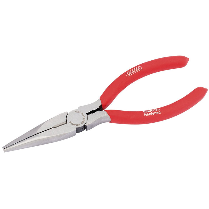Draper Long Nose Pliers with PVC Dipped Handles, 160mm 67869 Draper - Dynamic Drive