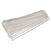 Sealey Cable Tie 300 x 4.8mm White Pack of 100 CT30048P100W Sealey - Dynamic Drive