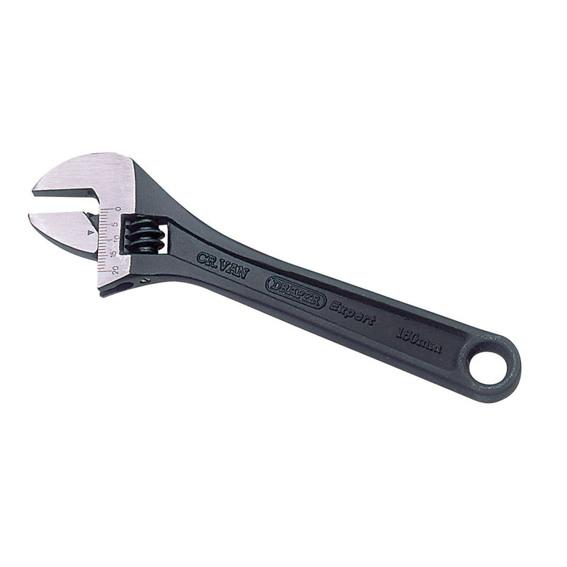 Draper Crescent-Type Adjustable Wrench with Phosphate Finish, 150mm 52679 Draper - Dynamic Drive