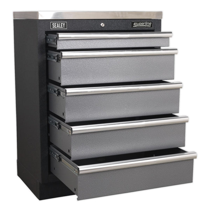 Sealey Modular 5 Drawer Cabinet 680mm APMS59 Sealey - Dynamic Drive
