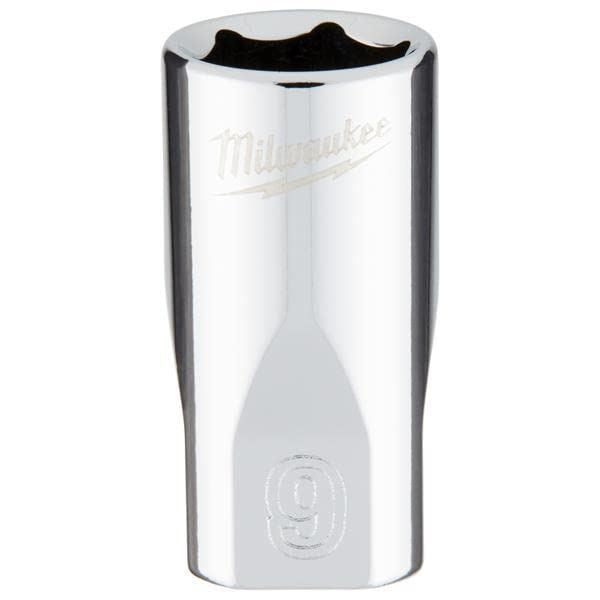 Milwaukee 1/4 Drive Socket Metric Standard 9mm 4932478317 Milwaukee - Dynamic Drive
