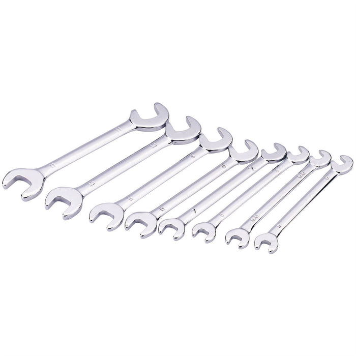 Draper Metric Midget Open End Spanner Set (8 Piece) 19754 Draper - Dynamic Drive