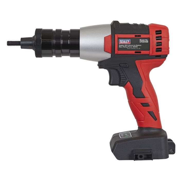 Sealey SV20 Series Brushless Cordless Nut Riveter 20 V - Body Only CP20VNR Sealey - Dynamic Drive