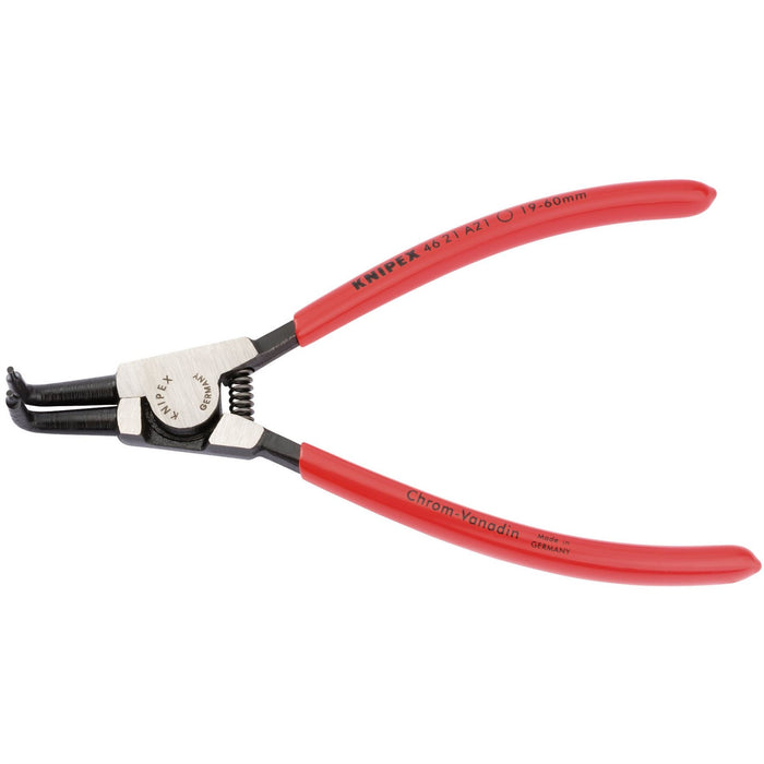 Draper Knipex 46 21 A21 SBE A21 Bent External Circlip Pliers, 19 - 60mm 50746 Draper - Dynamic Drive
