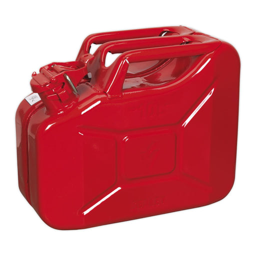 Sealey Jerry Can 10L Red JC10 Sealey - Dynamic Drive