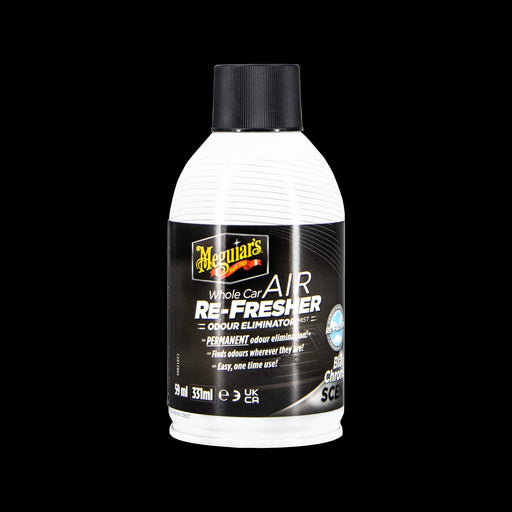 Meguiar's Whole Car Air Re-Fresher Odor Eliminator Black Chrome Scent 59ml Meguiar's - Bars 4 Cars