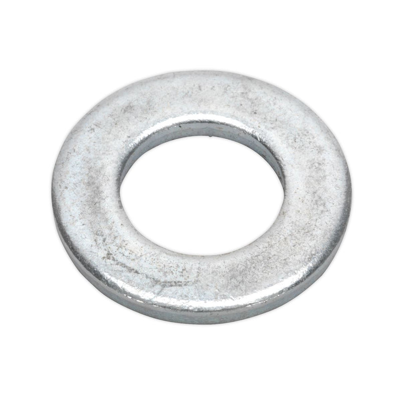 Sealey Flat Washer DIN 125 M12 x 24mm Form A Zinc Pack of 100 FWA1224 Sealey - Dynamic Drive
