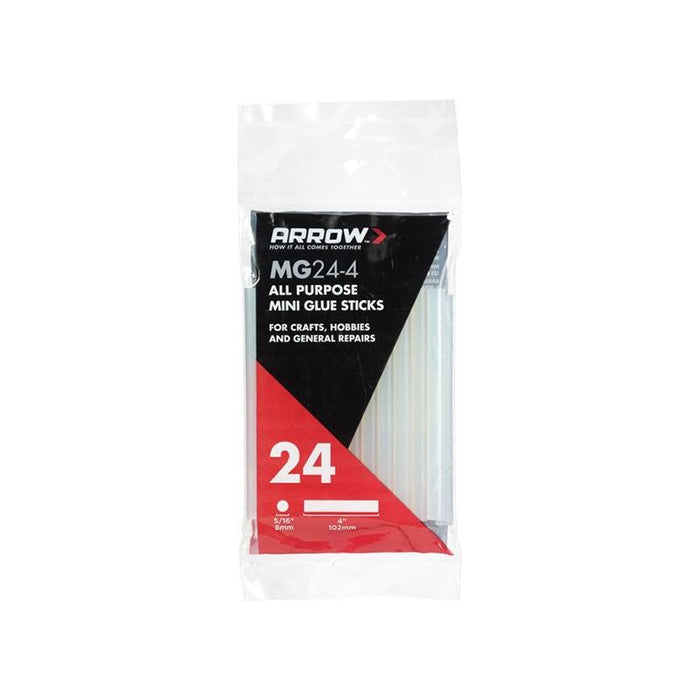 Arrow MG24 Mini Glue Sticks 8 x 102mm (Pack 24) Arrow - Dynamic Drive