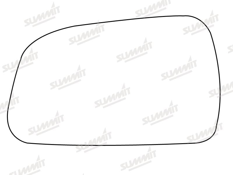 Summit Heated Base Plate With Standard Mirror Glass fits Hyundai Tucson 04 to 09 LHS Summit - Dynamic Drive