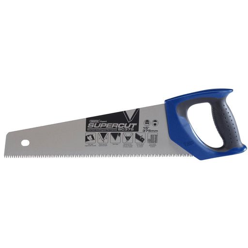 Draper Supercut Soft Grip Hardpoint Tool Box Handsaw, 375mm/15", 7tpi/8ppi Draper - Dynamic Drive