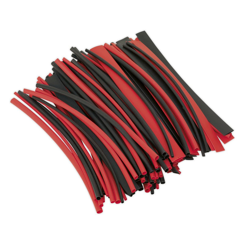 Sealey Heat Shrink Tubing Black & Red 200mm 100pc HST200BR Sealey - Dynamic Drive