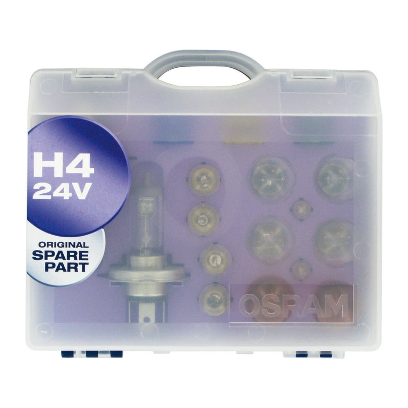 Osram CLKH424V lamp kit, 24V H4, 12 lamps, 3 flat fuse, in in a box Osram - Dynamic Drive