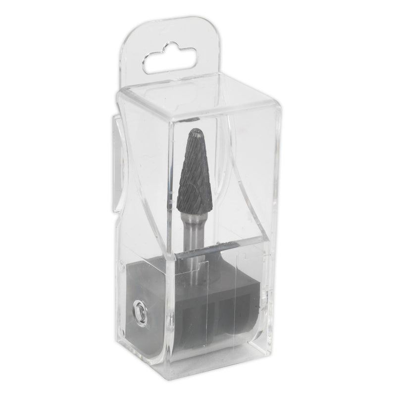 Sealey Tungsten Carbide Rotary Burr Conical Ball Nose 10mm SDB06 Sealey - Dynamic Drive