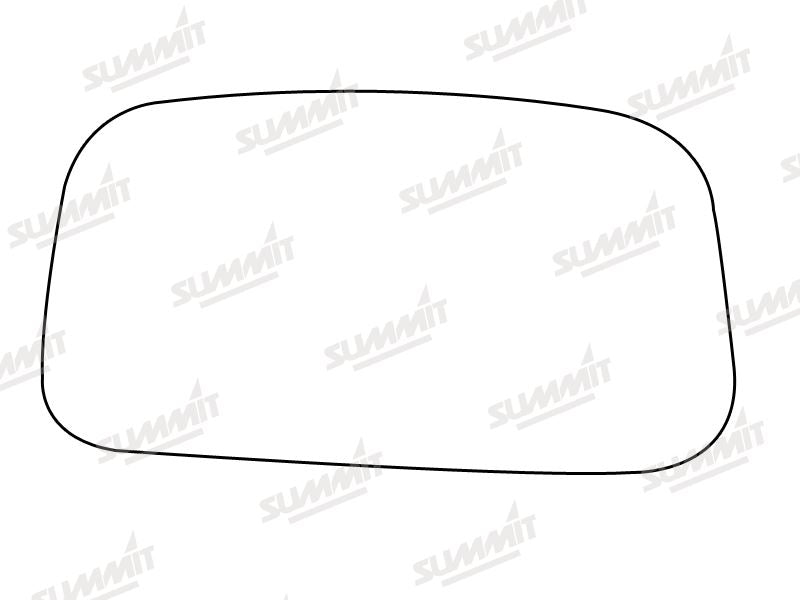 Summit Stick-On Standard Mirror Glass fits Toyota Camry 86 to 90 LHS Summit - Dynamic Drive