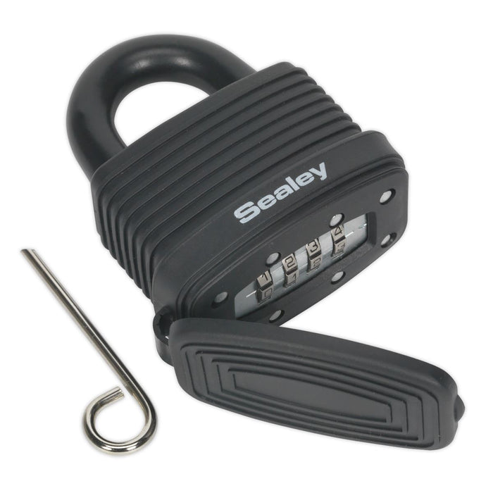 Sealey Steel Body Weatherproof Combination Padlock 48mm PL302CW Sealey - Dynamic Drive