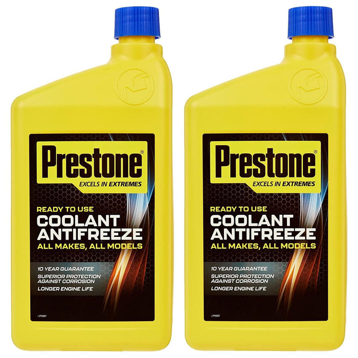 2x Prestone Coolant Antifreeze Ready to Use Universal Summer Winter -37°C Prestone  - Dynamic Drive