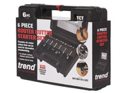 Trend 1/2in Router Cutter Set, 6 Piece Trend - Dynamic Drive