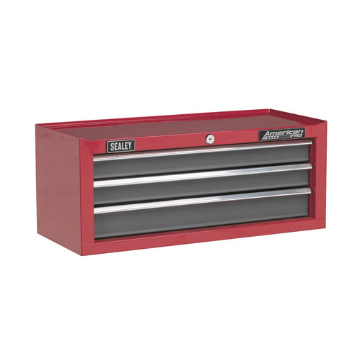 Sealey Mid-Box 3 Drawer with Ball-Bearing Slides Red/Grey AP22309BB Sealey - Dynamic Drive